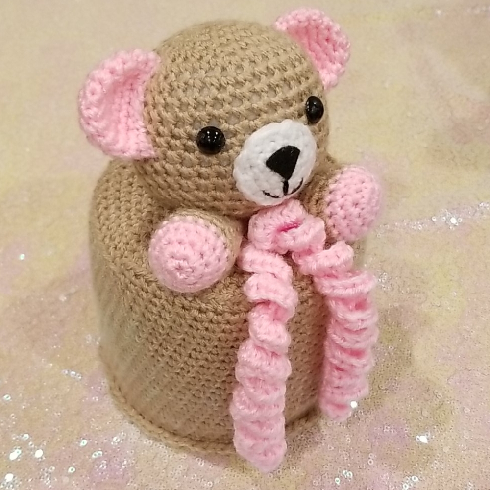 Crochet Teddy Bear Cover - Picture 2 of 8